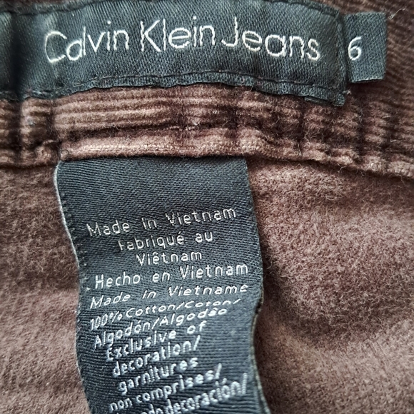 Calvin Klein Brown Corduroy Trousers - Picture 8 of 10